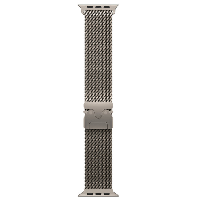 Apple Natural Titanium Milanese Loop